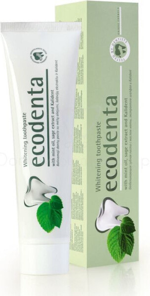 Ecodenta Pasta do zębów wybielajaca Miętowo - Szałwiowa 100ml