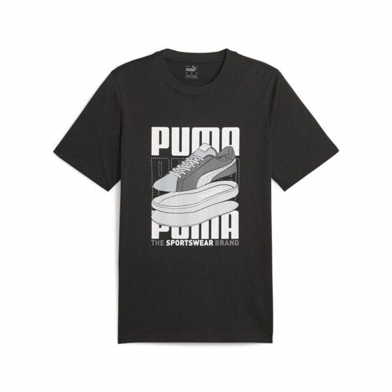 Футболка с коротким рукавом мужская Puma Graphiccs Sneaker Чёрный