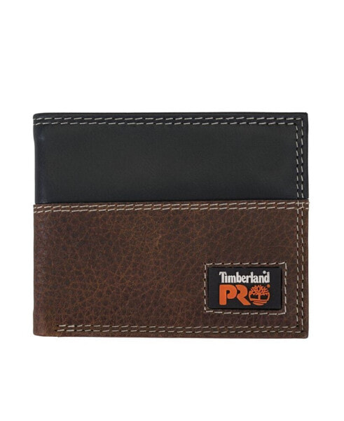 Men's Teak Billfold Wallet with Back Id