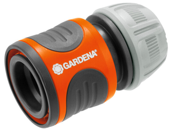 Gardena Hose Connector 13 mm (1/2")- 15 mm (5/8") - Plastic - Black - Gray - Orange