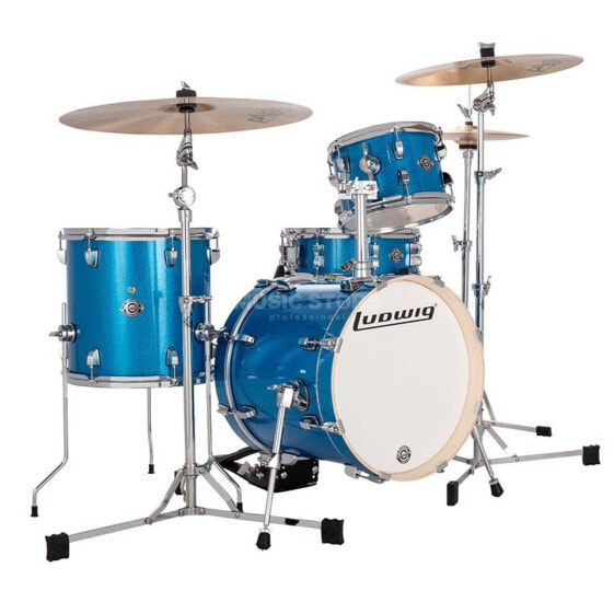 Ludwig LC2792 Breakbeats ShellSet Blue Sparkle