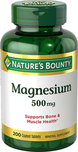 Nature's Bounty Magnesium Магний 500 мг 200 таблеток