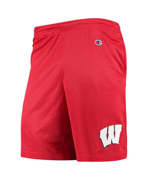 Men's Red Wisconsin Badgers College Mesh Shorts