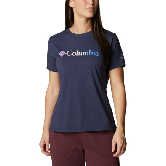 Футболка спортивная женская Columbia Sun Trek SS Графика