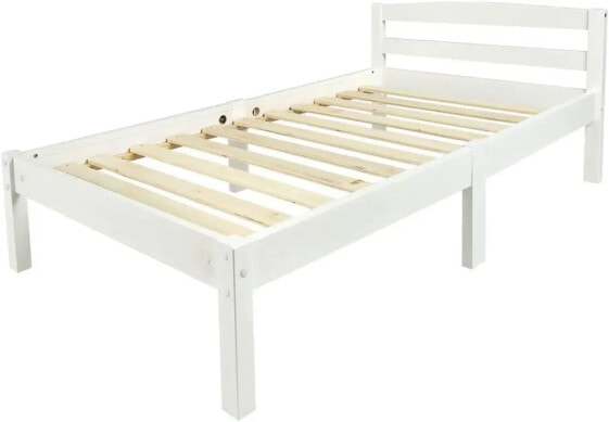 Weiß Holzbett Kinderbett - CLASSIC