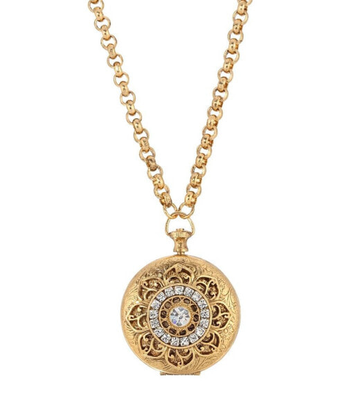 2028 crystal Locket Necklace