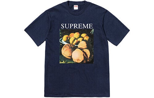 Supreme FW18 Still Life Tee Navy 印花短袖T恤 男女同款 海军蓝 送礼推荐 / Футболка Supreme FW18 Still Life Tee Navy T SUP-FW18-019