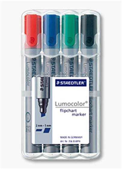 STAEDTLER 356 B WP4 - 4 pc(s) - Black - Blue - Green - Red - Grey - Polypropylene (PP) - 2 mm - 5 mm
