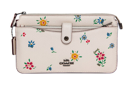 Сумка COACH NOA 21 Floral Leather Small Bag White