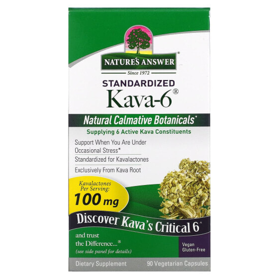 Standardized Kava-6® , 90 Vegetarian Capsules