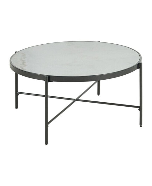 Carlo Round Coffee Table with Marble Top