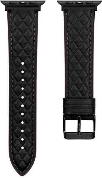 Ремешок 4wrist Leather Patterned Apple Watch - Black