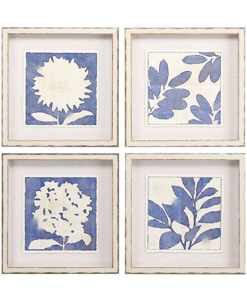 Indigo II Wall Art Set, 4 Piece