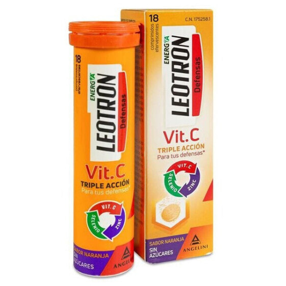 LEOTRON Vitamin C Zinc and Selenium Food Sumplement 18 Tablets