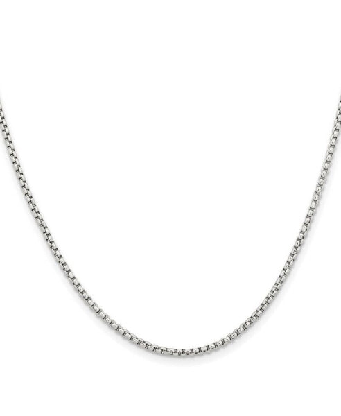 Chisel stainless Steel Polished 2.2mm Rounded Box Chain Necklace