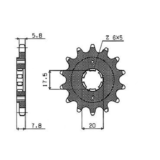 Звезда для велосипеда Sunstar Sprockets 520 Pitch 39113 из стали, передняя, 39 зубьев