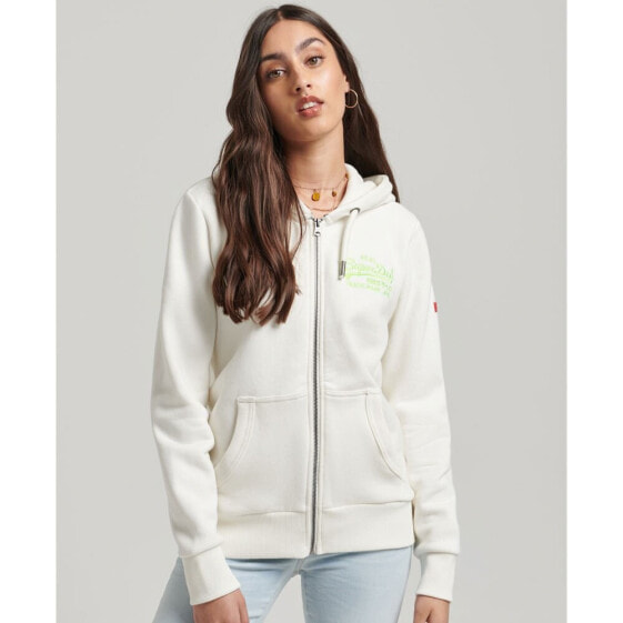 SUPERDRY Vintage Vl Neon Full Zip Sweatshirt