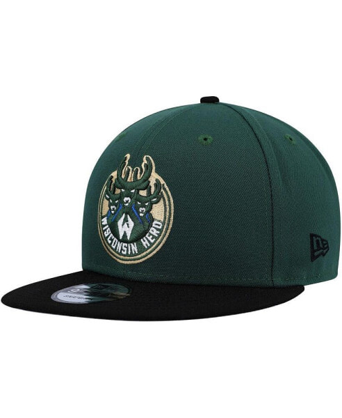 Men's Hunter Green, Black Wisconsin Herd 2022-23 NBA G League Draft 9FIFTY Snapback Hat