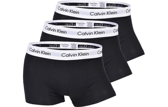 CK/Calvin Klein 低腰平角内裤 男款 3条装 黑色 / Трусы CKCalvin Klein 3 U2664G-001