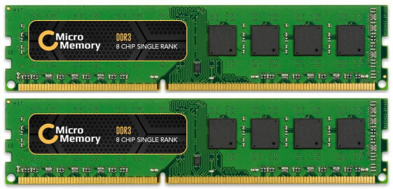 MicroMemory CoreParts MMKN073-16GB - 16 GB - 2 x 8 GB - DDR3 - 1600 MHz - Green