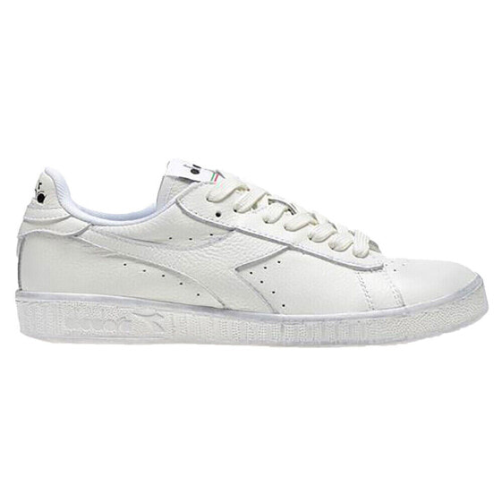 Diadora Game L Low Waxed Lace Up Mens White Sneakers Casual Shoes 160821-C6180