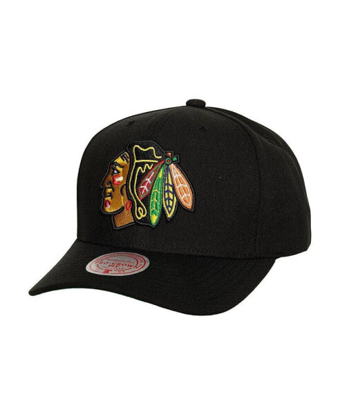 Men's Black Chicago Blackhawks Team Ground Pro Adjustable Hat