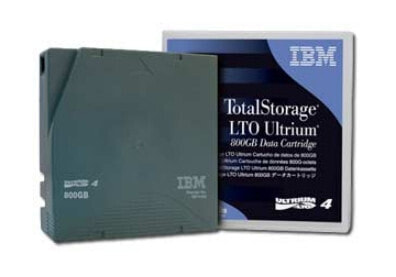 IBM LTO Ultrium 4 Tape Cartridge - Blank data tape - LTO - 1600 GB - Black - 20 - 80% - 820 m