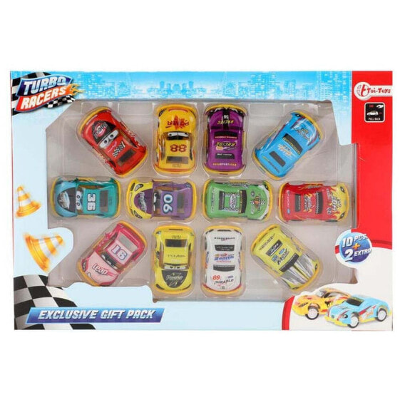 Игрушечный транспорт ToiToys Набор машинок Turbo Racers Mega Pack 12 шт.