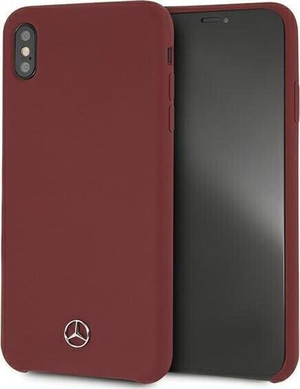 Mercedes Mercedes MEHCI65SILRE iPhone Xs Max czerwony/red hardcase Silicone Line