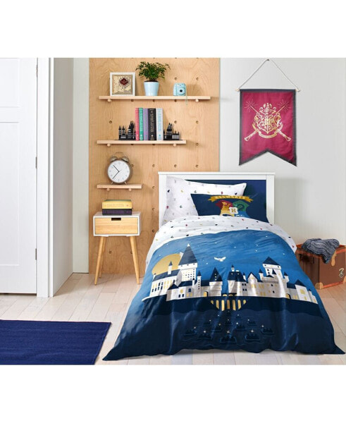 Harry Potter Exploring Hogwarts 100% Organic Cotton Twin Bed Set