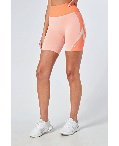 Women's Recycled Colour Block Body Fit Cycling Shorts