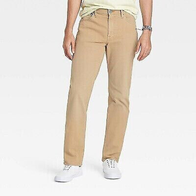 Men's Athletic Fit Jeans - Goodfellow & Co Khaki 34x32