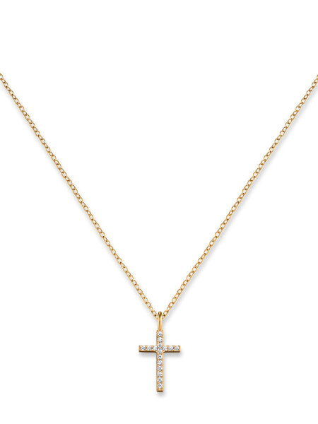 Engelsrufer ERN-LILCROSS-ZI-G Cross Ladies Necklace 38mm, adjustable