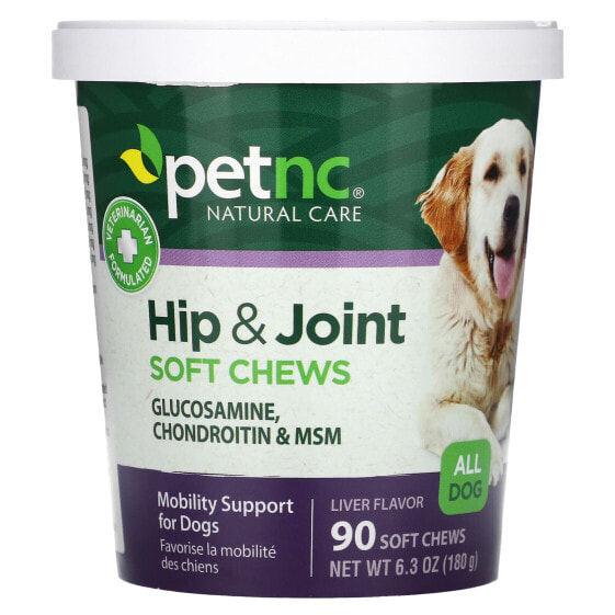 Витамины и добавки petnc NATURAL CARE Hip & Joint, All Dog, Liver, 90 мягких жевательных конфет, 180 г