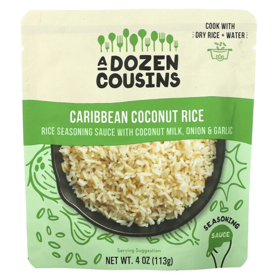Caribbean Coconut Rice, Seasoning Sauce, 4 oz (113)