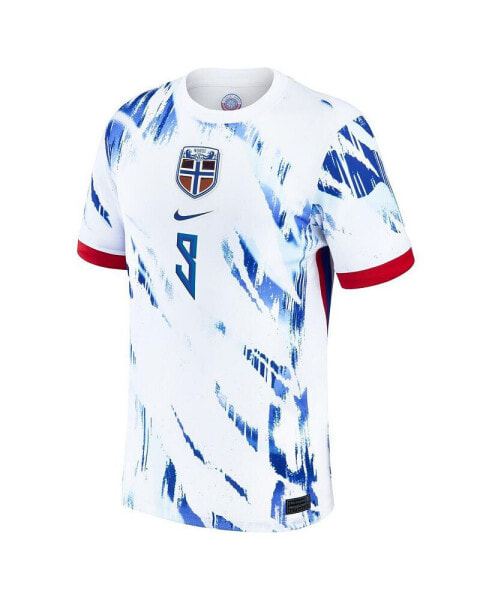 Men's Erling Haaland White Norway National Team 2024 Away Replica Jersey