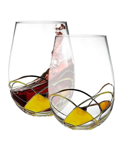 Wine Glasses, Set of 2