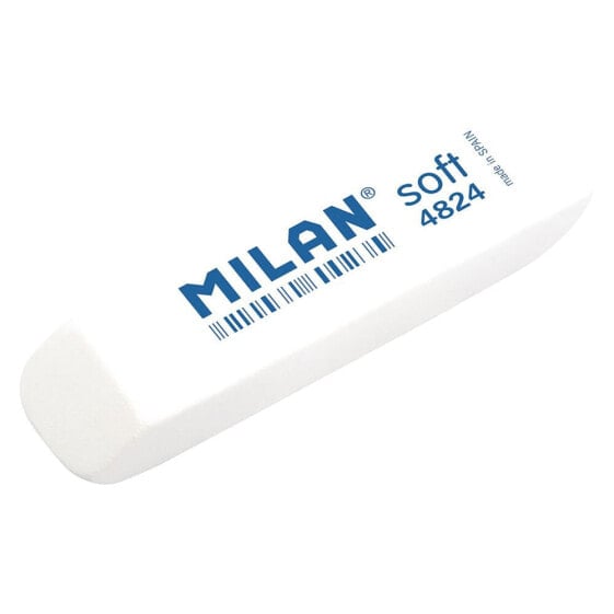 MILAN Box 24 Bevelled Flexible Soft Synthetic Rubber Eraser