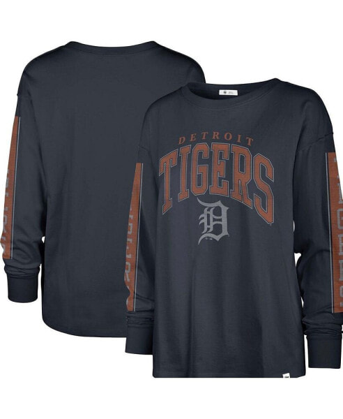Women's Navy Detroit Tigers Statement Long Sleeve T-shirt