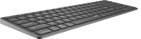 Rapoo E9700M - Full-size (100%) - RF Wireless + Bluetooth - Scissor key switch - QWERTY - Grey