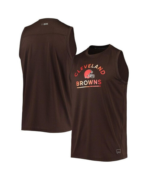 Men's Brown Cleveland Browns Rebound Tank Top