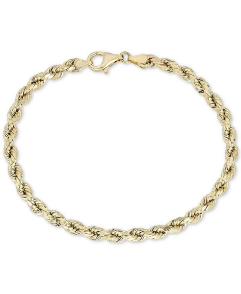 Rope Chain Bracelet in 10k Gold