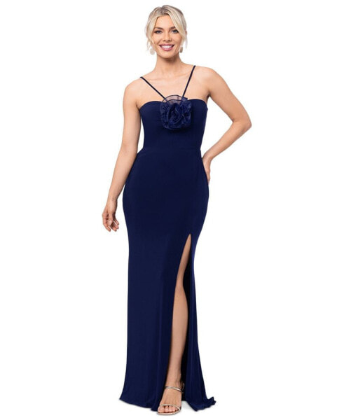 Women's Rosette Halter Gown