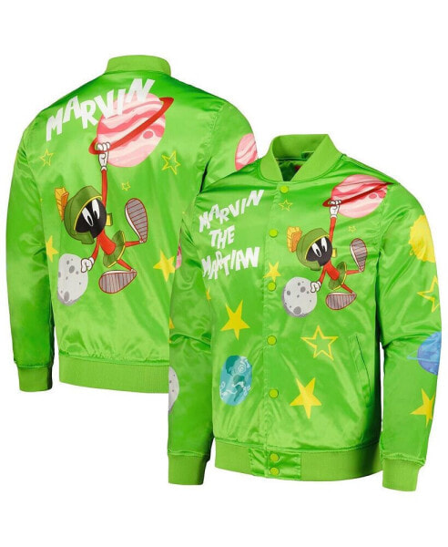 Куртка с наполнением Freeze Max зеленая с принтом "Марсианин Марвин" в розыскном стиле
