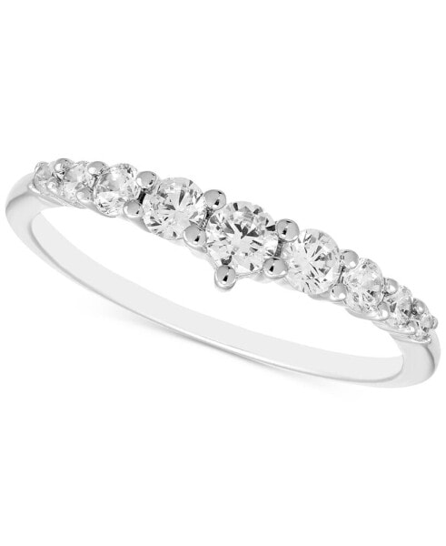 Diamond Contour Band (1/2 ct. t.w.) in 14k White Gold