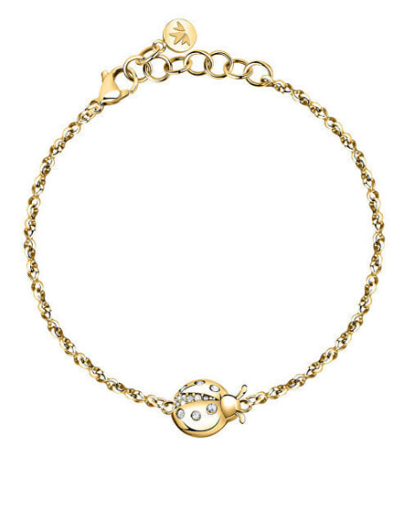 Beautiful Istanti SAVZ08 Gold Plated Lucky Bracelet