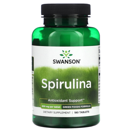 Spirulina, 500 mg, 180 Tablets