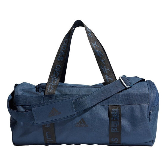 Мужская спортивная сумка синяя текстильная большая для тренировки с ручками через плечо Adidas 4ATHLTS Duffel