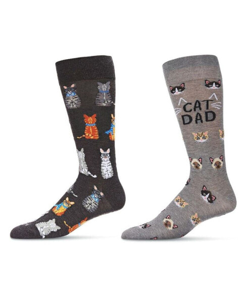 Men's Crew Animal Assortment Socks, Pair of 2