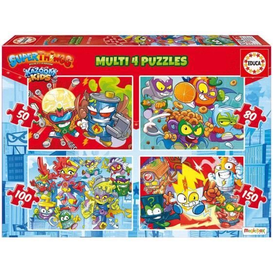 SUPERTHINGS Multi 50-80-100-150 Pieces Puzzle